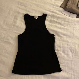 Agolde Bailey Scoop Armhole Tank Black Size Medium